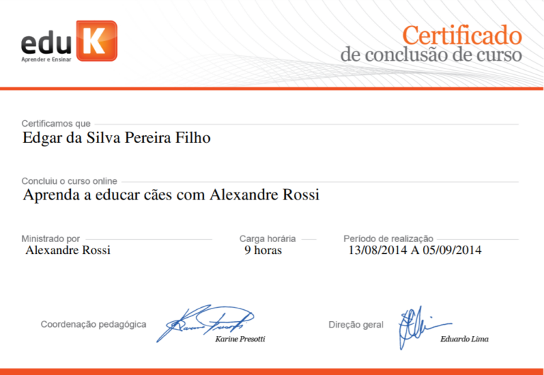 certificado Eduk